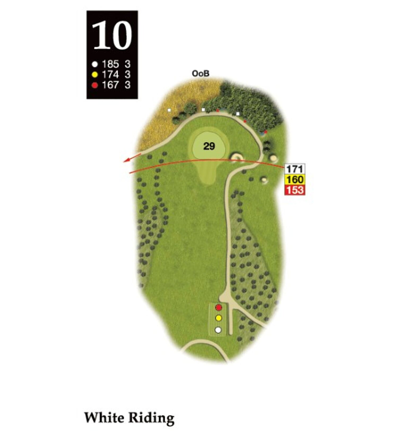 Hole 10 layout
