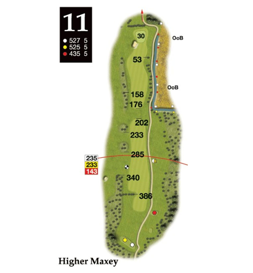 Hole 11 layout