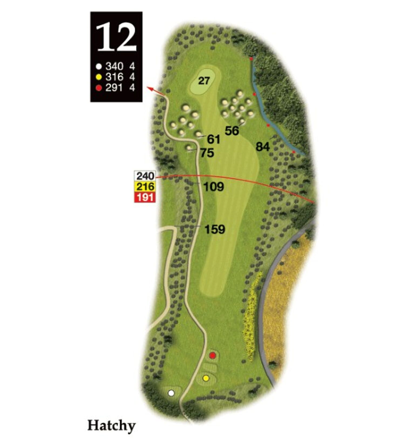 Hole 12 layout