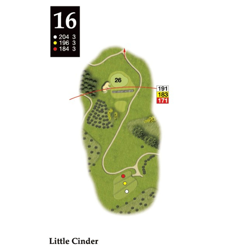 Hole 16 layout