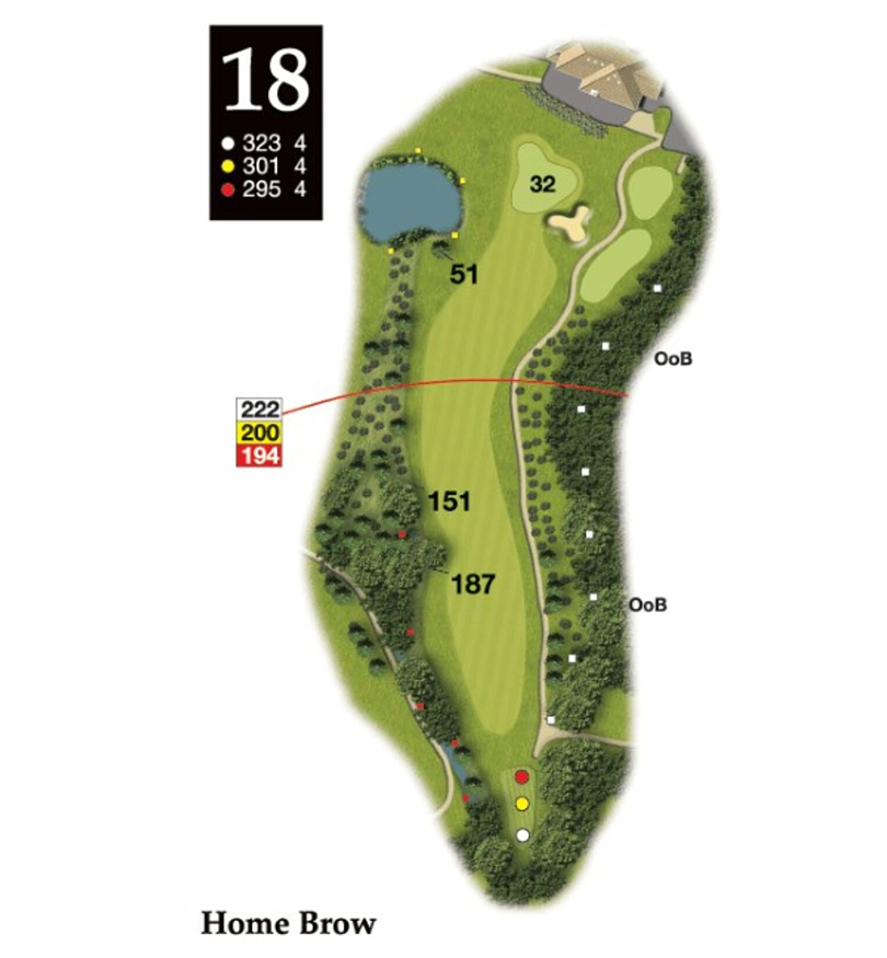 Hole 18 layout