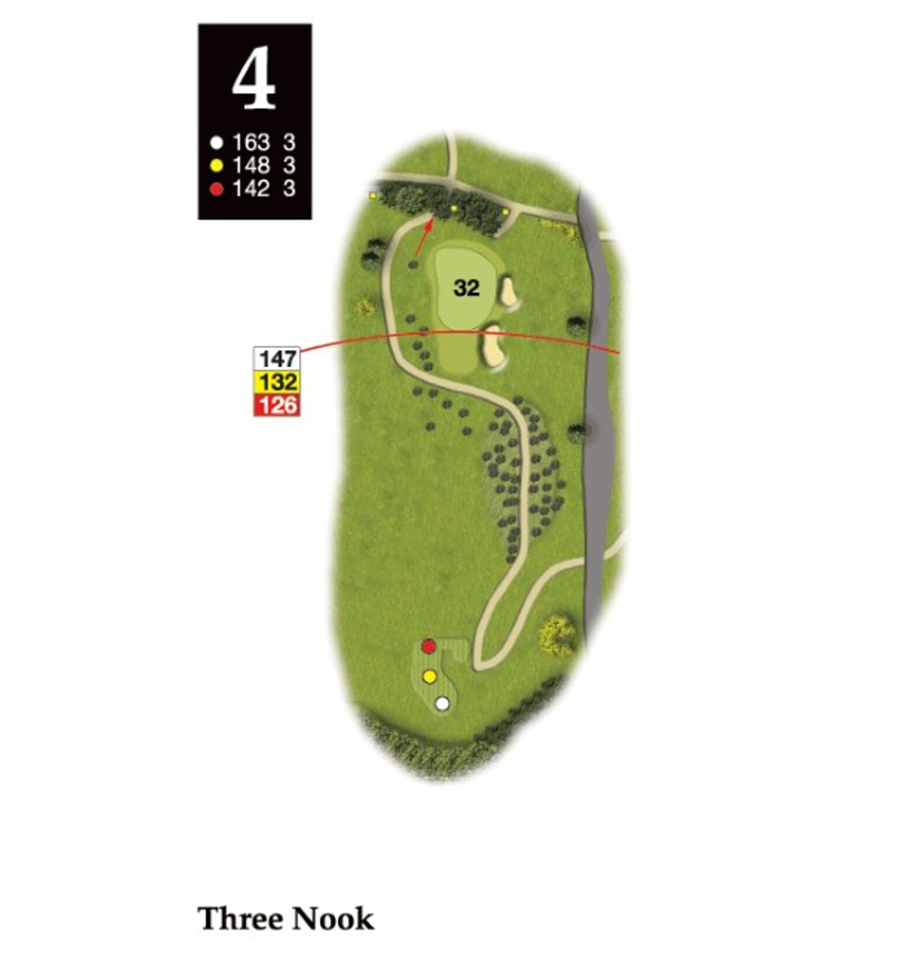 Hole 4 layout