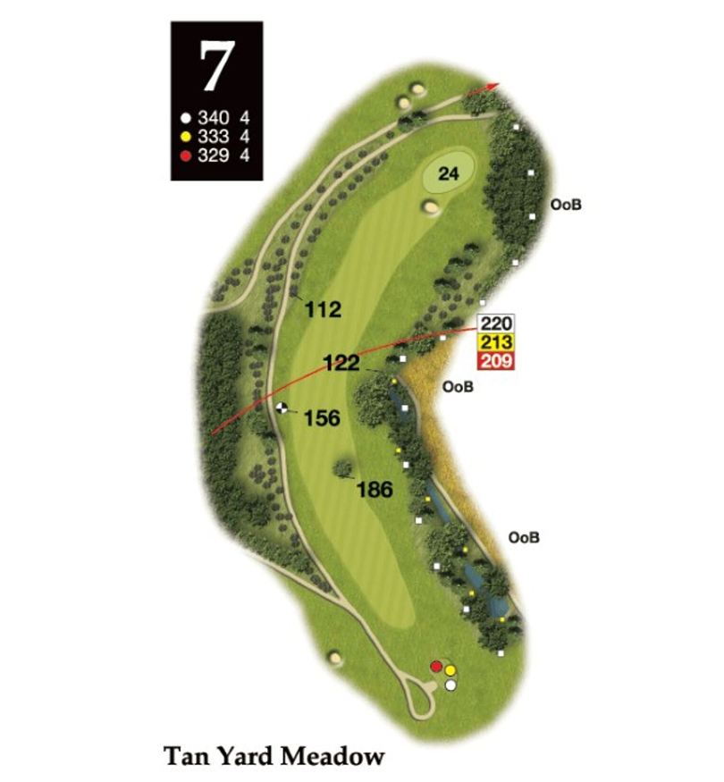 Hole 7 layout